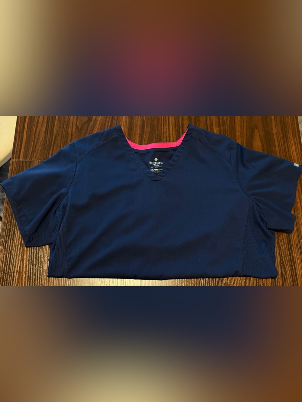 XXL/2X Med Couture NAVY Scrub Top